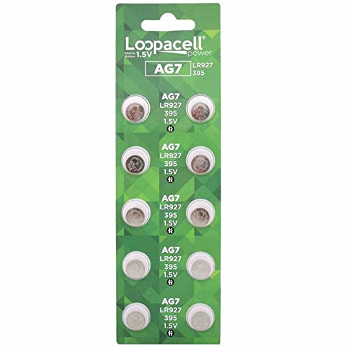 LOOPACELL AG7 LR927 395 395A 926 SR927SW LR57 SR927 Alkaline Button Cell Battery X 40