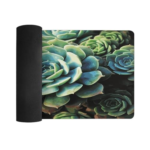 Tapete para escritorio grande de plantas suculentas 30x60 cm miniatura 3