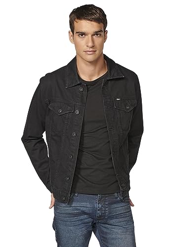 Koroshi Chaqueta cazadora vaquera tejana color Negro para Hombre, de color DENIM NEGRO, Talla M