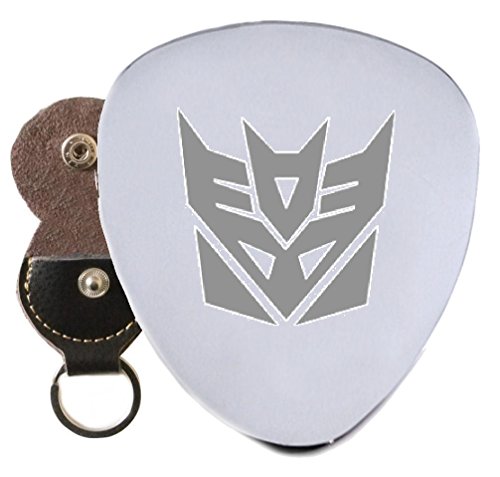 Decepticon robot en acier médiator gravé en porte-clés support - Les Beatles, Paul McCartney, John Lennon, RIngo Starr, George Harrison Decepticon robot en acier médiator gravé en porte-clés support