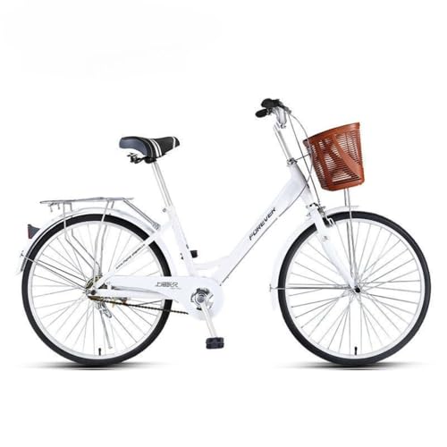 GRSMIS シティサイクル 24/ 26インチ 6段変速 自転車 シティ車 婦人車乗り練習街乗り自転車男の子女の子 キッズバイクスポーツ カゴ付き 付きキック ハンド ブレーキ ランキング 人気 おしゃれ 通学/通勤/軽快 街乗り お出掛け 新生活 人気