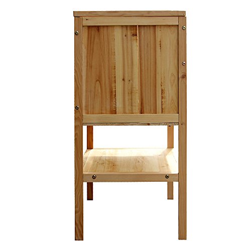 Hamsterkäfig aus Holz Kleintierkäfig mit klappbarem Deckel Mäusekäfig Nagerstall Hamster Stall – Bild 5