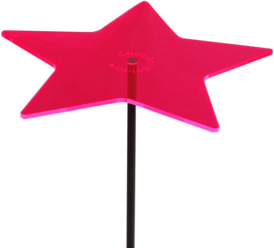 Cazador-del-sol - 6" Suncatcher Medio Stars Set of 3 - Red