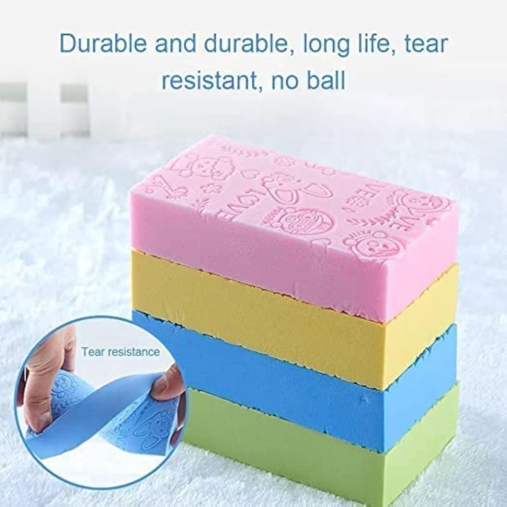 Ultra Soft Bath Body Shower Sponge, Gentle Exfoliating Scrub