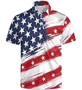 Lxopogk Golf Shirts for Men Funny Polo Short Sleeve Performance Moisture Wicking Quick Dry Mens H...