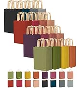 MOORAY 32 Pack Gift Bags with Handles, 7"x3.15"x 8.66" Paper Bags Kraft Bags 16 Different Senior ...