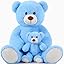 Blue Mom With Baby