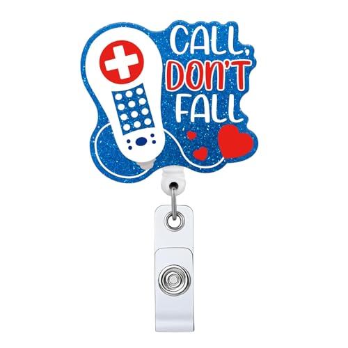 Bobina retrattile per badge con clip identificativa, regalo per infermieri, medici, ufficio medico, assistente sociale, clip a coccodrillo