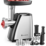 AAOBOSI Meat Grinder Electric, [2800W Max] Meat Grinder, Cheese Grater, Sausage Maker & Kibbe Kit for Home Use