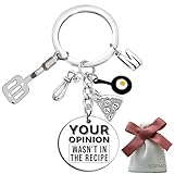 YCSPMO Christmas Gift for Chefs Cooking Gifts for Cookers Chef Kitchen Keychain Cooks Pastry Culinary School Graduation Gift Birthday Present for Cooking Lovers Baker Mom Wife Women