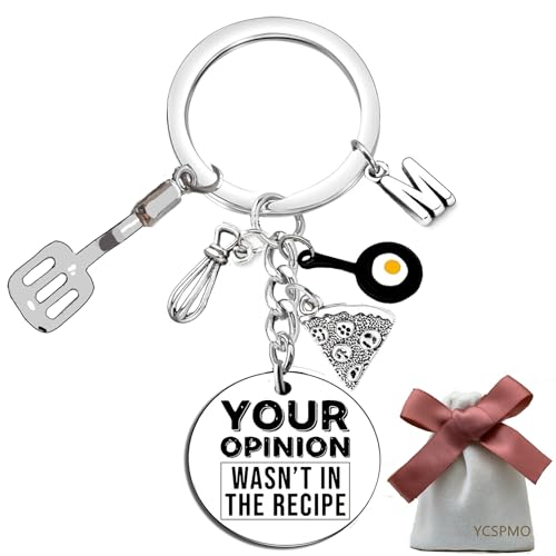 YCSPMO Christmas Gift for Chefs Cooking Gifts for Cookers Chef Kitchen Keychain Cooks Pastry Culinary School Graduation Gift Birthday Present for Cooking Lovers Baker Mom Wife Women