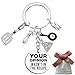 YCSPMO Christmas Gift for Chefs Cooking Gifts for Cookers Chef Kitchen Keychain Cooks Pastry Culinary School Graduation Gift Birthday Present for Cooking Lovers Baker Mom Wife Women