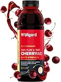 Wellgard Tart Cherry Juice, CherryAid 100% Montmorency, Juice 500ml, Sour, Made in UK