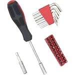 Hantinstom 39-Piece Household Tool Kit Red Hand Kits with Storage Case - Image 5