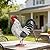 Ratuor Rooster Garden Statue Sculpture Metal Chicken Yard Decor Outdoor Figurines Patio Backyard Decoration (White)