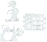  Artool - Airbrush Schablone - Skullmaster - 3er Set