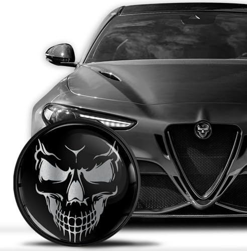 Image of Compatible with Alfa Romeo Emblem Front Bonnet Rear Boot Badge 74mm Giulietta 940 MiTo 156 147 159 GT Brera Spider 939 Silver Black EA 2