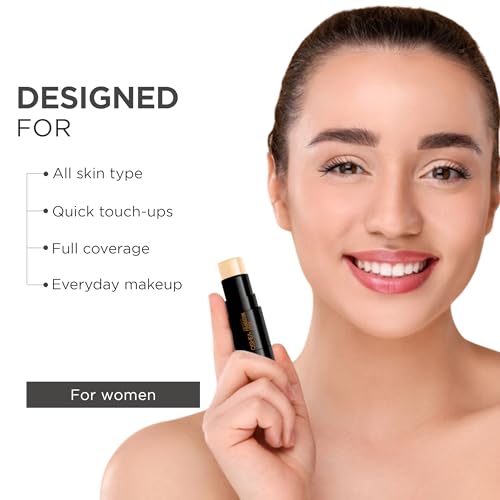 Image of Oshea Colors Skin Perfect Foundation Stick | Smudge-Free, Long-Lasting & Lightweight | Flawless Coverage with a Natural Finish for an Everyday Glow (03 Soft Beige)