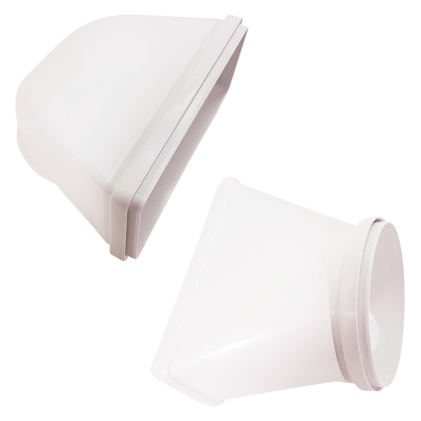 VentilationNord Mauerkasten Set mit Mauerkasten 150, Kanal-Set, Flachkanal-Anschluss, Wetterschutz-Lüftungsgitter ohne Lamellen (Haube), Insektenschutz & Teleskoprohr Ø 150 | Mauerdurchführung Set
