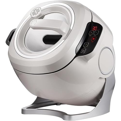 Aethelwyn Robot de Fritura Automática de Agitación, Máquina de Cocina Eléctrica Wok de Arroz Frito, Cocina Automática para La Fritura De Agitación, Cocina
