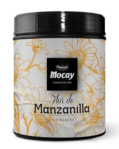 Caffé Mocay – Infusión de Manzanilla – Pack 2 Latas de 20 Pirámides – 40 Pirámides Compostables - Digestivo, ideal para después de las comidas