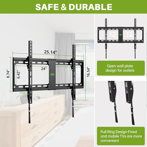undefined USX MOUNT Tilting TV Wall Mount for Most 37"-90" Flat Curved Screen Television, TV Bracket with Max VESA 600x400mm up to 132lbs, Low Profile Tilt Mount for 16", 24" Stud の商品画像 6