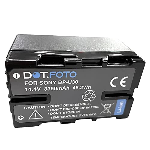 Dot.Foto BP-U30 BP-U35 Premium 48Wh Batería Recargable para Sony ILME-FX6 PMW-100 PMW-150 PMW-160 PMW-200 PMW-EX1 PMW-EX1R PMW-EX3 PMW-F3L PMW-F3K PXW-FS5 PXW-FS5M2 PXW-FS7 PXW-X160 PXW-X180 PXW-Z190
