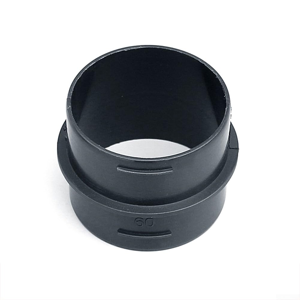 Yhenlovtt 221000010005 Connettore per condotto dell'aria da 60 mm, tubo di prolunga in plastica nera, compatibile con sistema di riscaldamento per auto Eberspacher-Webasto