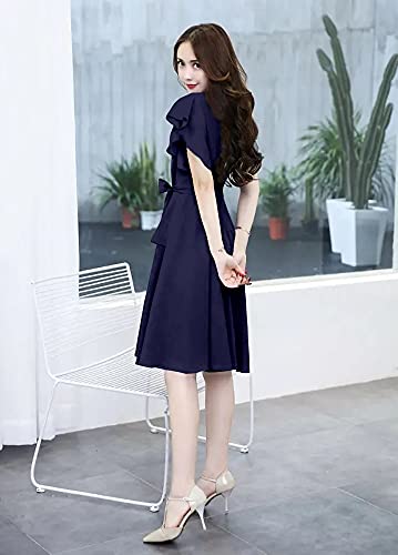 Image of GG Fashion Women's Fit and Double Flare Knee Length Dress