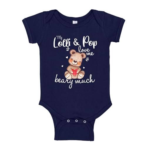 My Lolli and Pop Love Me Beary Much Baby Bodysuit One Piece Or Toddler Lolli & Pop Baby Clothes