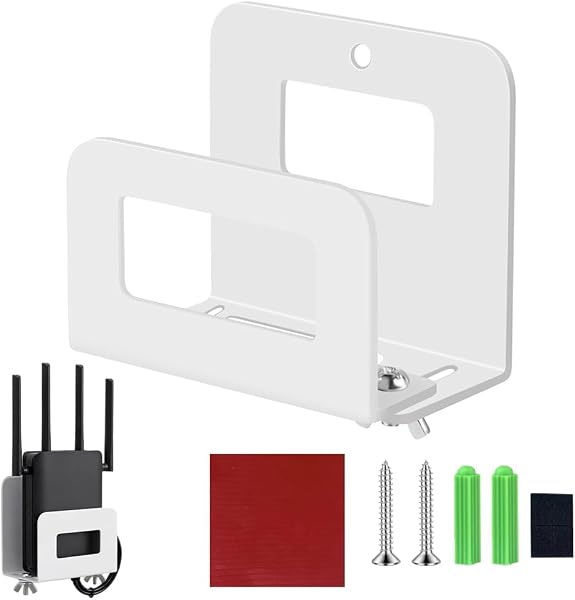 Umllpet supporto router adesivo bianco