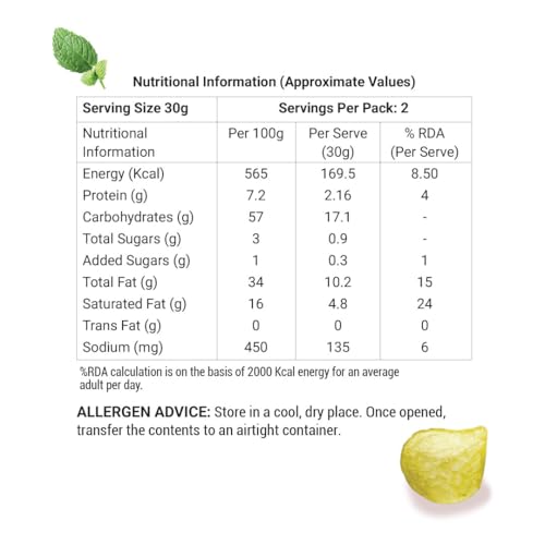 Image of Adukale Potato Chips | Pudina Masala Flavour | Refreshing Minty Spice Blend | No Palm Oil or Preservatives