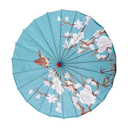 Fangfhai Paraguas Japonés - 81 Cm Sombrilla de Tela Arte Clásico,Accesorio para Baile Resistentes al Viento para Bodas y Eventos Fotográficos