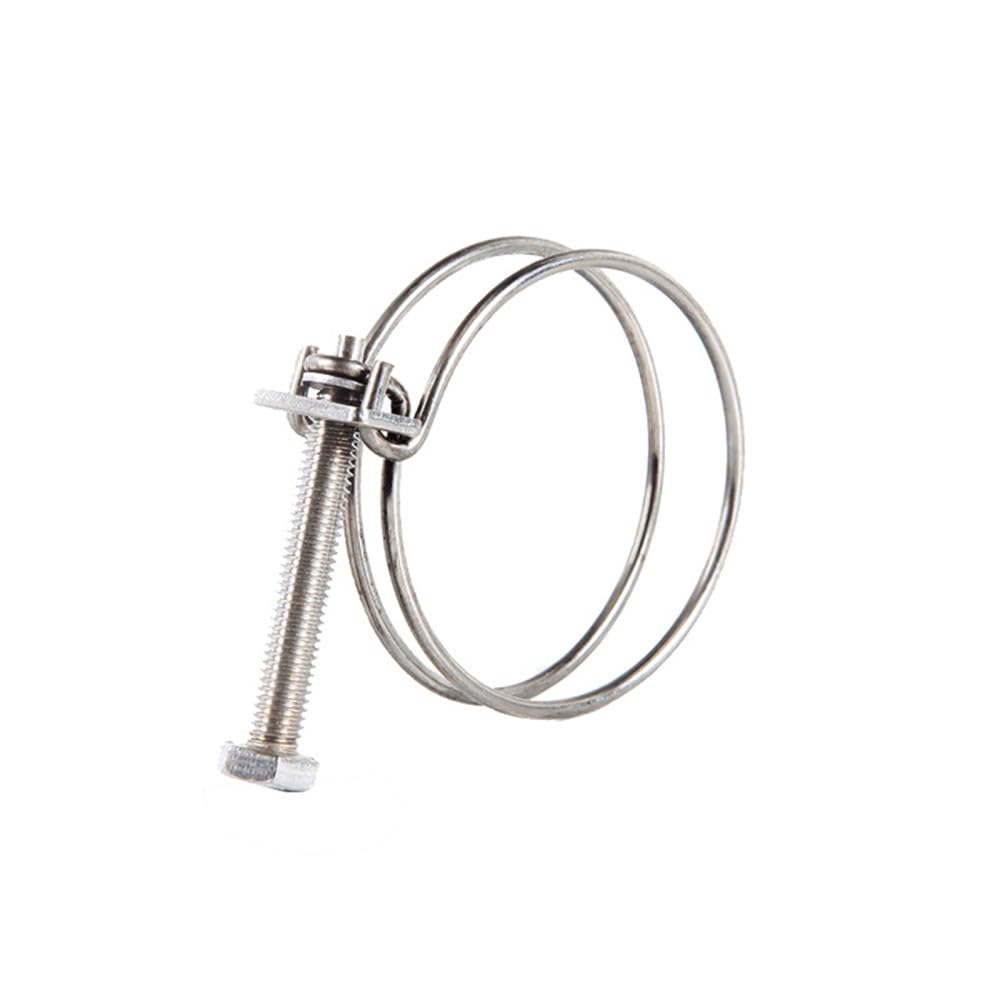 Double Wire Hose Clamp, Adjustable 304 Stainless Steel Double Wire Hose Clamps Multiple Sizes(73-80mm X 3.0)