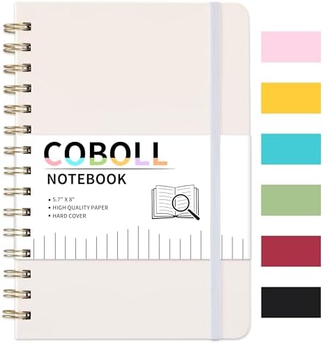 Hardcover Ruled Journal Notebook - 8.4x6.25 Premium Thick Paper With Elastic Closure