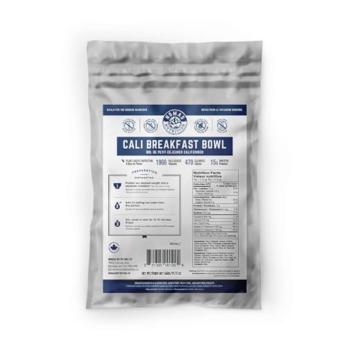 Image of Nomad Nutrition - Cali Breakfast Bowl | High Energy, All Natural Ingredients | Plant-Based & Non-GMO | Just Add Boiling Hot Water| 560g / 19.75oz (Pack of 1)
