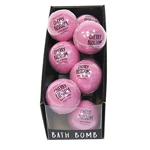 Bath Bombs Gift Set, Body & Earth 10 X 3.5 Oz Natural Essential Oils Cherry Blossom Handmade Birthday Gift Idea For Family, Women, Men #TOP19