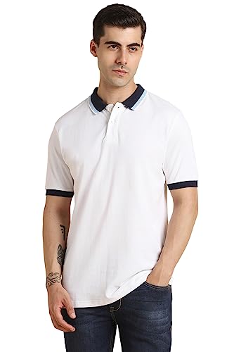 Image of Dennis Lingo Men's Solid Polo Regular Fit T-Shirt (Cotton Polo)