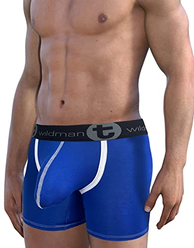 Wildmant Modal Big Boy Pouch Boxer Brief Royal Blue2