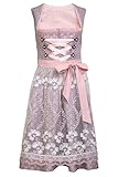 EINZIGARTIGES JAQUARD DESIGN - Das Muster des Jaquard Stoffes ist ausgefallen und richtet sich nach dem neusten Trend der Trachten Mode. Die Dirndl gibt es in den Größen 34, 36, 38, 40, 42, 44 und 46. Die ideale Tracht für die edle Dame!