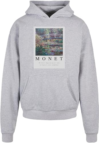 Sweat à capuche gris pour homme en 100% coton taille grande 4XL MERCHCODE