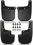 Set of 4 Front and Rear Side Mud Flaps Splash Guards Replacement for Chevrolet Colorado GMC Canyon 2015-2020 (without Fender Flares)