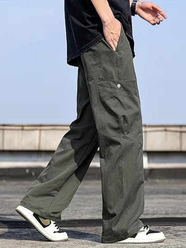 Image of Lymio Cargo for Men || Cotton Cargo Pant || Drawstring Waist Pant (Also Available in Plus Sizes) (145-148)
