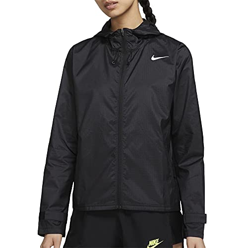 Nike Essential Women’s Running Jacket (as1, alpha, s, regular, regular, Black, Small)