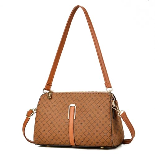 Bolsa Feminina Pequena de Mão, Transversal e Ombro - Bolsa Estilosa com Grande Capacidade, Aparência Sofisticada para Dia a Dia (Amarelo)
