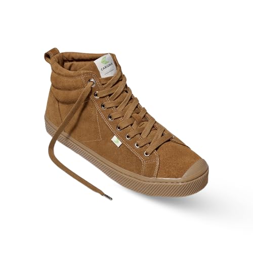 OCA High Suede Sneakers, Comfortable Shoes for Men, Lightweight & Sustainable, Versatile Casual Footwear with 100% Vegan Insoles, Rubber