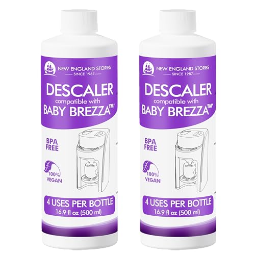 Image of New England Stories Baby Brezza Compatible Descaler 33.8 Fl Oz, Universal Cleaner Solution for Baby Brezza and Other Baby appliances, Remove Build-up Extends Machine’s lifespan