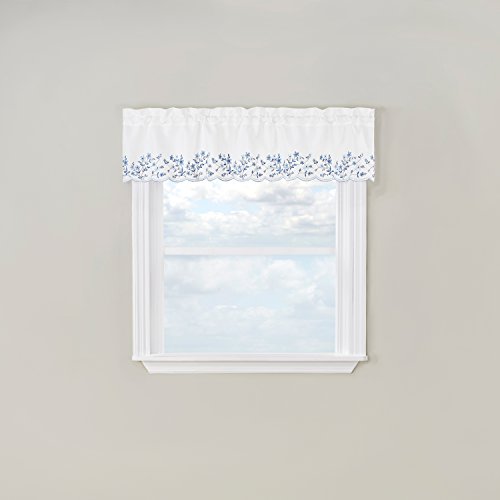 Renaissance Home Fashion Bloom Embroidered Valance, Colonial, 58' x 12'