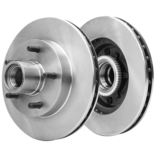 Image of Detroit Axle - Front Brake Kit for 2WD Chevrolet S10 Blazer GMC Jimmy | Sonoma Isuzu Hombre Disc Brake Rotors Ceramic Brake Pads Replacement