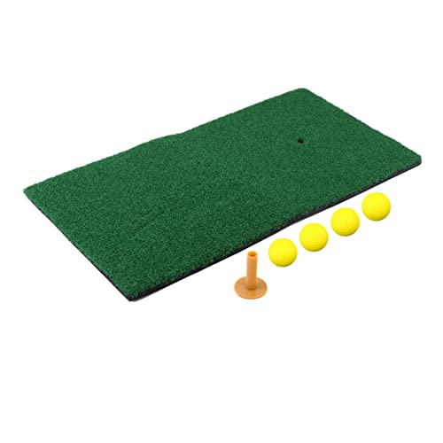 Toddmomy 5pcs Portable Indoor Hitting Mat Realistic Grass Training Pad for Practice Office Durable Design for Long Term Use Convenient for Golf Sessions